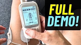 How to use TENS Unit Machine with EMS and Massager FULL REVIEW amp DEMO [upl. by Tnecnev]