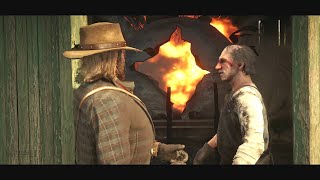 RDR2  Seamus Buys An Oil Wagon Three Seconds Before The Explosion [upl. by Nahshon]