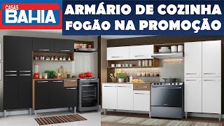 Casas Bahia Armário de Cozinha e Fogão  Preços e Ofertas de Hoje 2022  Achados na Casas Bahia [upl. by Orest]