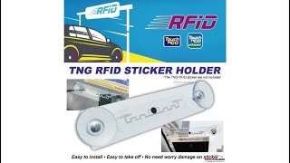 How TNG RFID Tag Sticker Acrylic Holder works [upl. by Mureil]