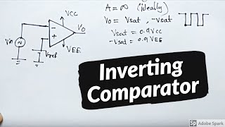 Inverting Comparator  In hindi  Electronics Subjectified [upl. by Leopold]