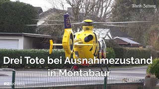 Großeinsatz in Montabaur Drei Tote aufgefunden [upl. by Tinaret]