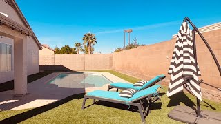 Gilbert Arizona House Tour 599995 1883 Sqft 4 Beds 2 Baths Pool amp Turf [upl. by Endo]