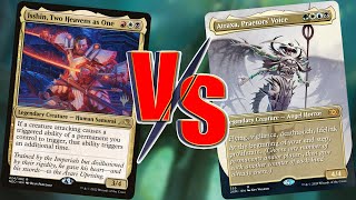 Atraxa VS Isshin 1v1 EDHCMDR gameplay [upl. by Ahsenra]