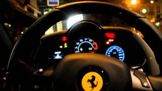 Inside Ferrari 458 Italia start up and hard revs [upl. by Mercado]