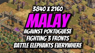 MALAY  Fighting Defensive Portuguese while on 3 fronts [upl. by Helbonia800]