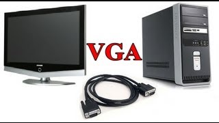 How to Connect your PC to Your LCD TV with a VGA Cable [upl. by Lonni]