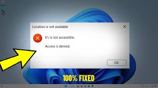 Fix Drive is Not Accessible  Access Denied Error in Windows 111087  C\ is not accessible ✅ [upl. by Ober]