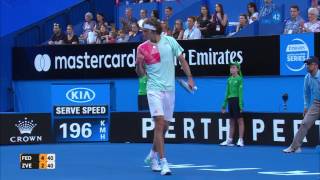 Roger Federer v Alexander Zverev highlights RR  Mastercard Hopman Cup [upl. by Eadmund]