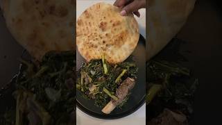 collard greens with meat cooking garlic beef collardgreens tomatosoup foodie foodlover [upl. by Eendys106]