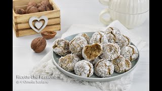 Biscotti morbidi alle noci solo 3 ingredienti senza farina grassi e lievito  Ricette che Passione [upl. by Emmie494]