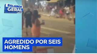 Turista americano é assaltado e derrubado em SP  Brasil Urgente [upl. by Erinna509]