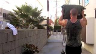 MMA olympic lifting with sand bags [upl. by Leemaj]