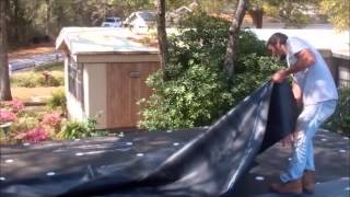 How to install a EPDM rubber roof low slope [upl. by Marthena820]