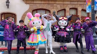 【USJ】クロミ・ライブ グリーティング 雨の日 ユニバ 4K Universal Studios Japan kuromi mymelody [upl. by Isoj]