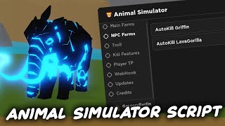 Animal Simulator script – INF XP Kill Aura amp more [upl. by Kone]