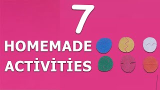 7 TODDLER ACTIVITIES  Homemade Activities For 3 Year Old [upl. by Tyson]