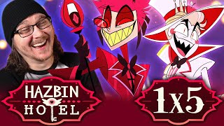 HAZBIN HOTEL EPISODE 5 REACTION  Dad Beat Dad  Hells Greatest Dad  More Than Anything  Review [upl. by Efthim180]