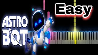 Astro Bot Theme Song Easy Piano Tutorial [upl. by Adok]