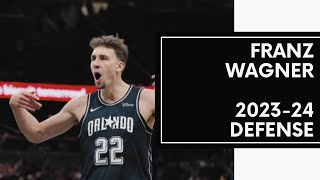 Franz Wagner Defensive Highlights  202324 Orlando Magic NBA [upl. by Morganica]