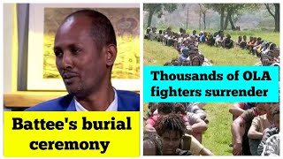 Battee Urgeessaas burial ceremony  Thousands of OLA fighters surrender [upl. by Ahsika]