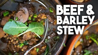 Beef amp Barley Stew  Healthy recipe  Kravings [upl. by Niwrad334]