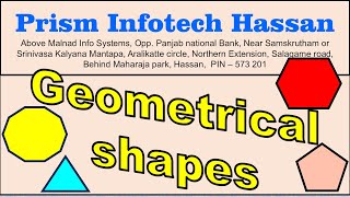 Geometrical 2D shapes name  By Prism Infotech Hassan [upl. by Ael]