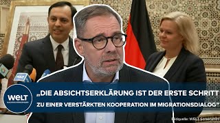 MIGRATIONSKRISE quotErster Schrittquot  Deutschland und Marokko beschließen Erklärung [upl. by Yecats]