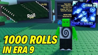 What does A THOUSAND rolls get you in Era 9 of Sols RNG [upl. by Anitram898]