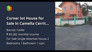 Corner lot House for Sale in Camella Cerritos Heights DaangHari Molino Bacoor Cavite [upl. by Hoffarth]