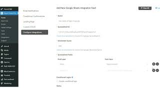 Come collegare fluent forms ai fogli di google [upl. by Namwob]