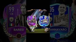 Baresi🇧🇷 VS Cannavaro🇮🇹 fifamobile fifarenderz fc24 fc25 shorts [upl. by Delamare]