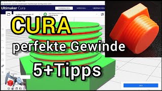 CURA perfekte Gewinde  slicing Toleranz [upl. by Rolanda528]