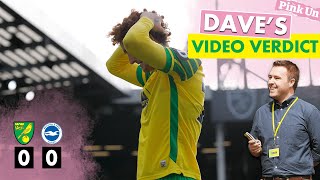 Missed opportunity for three points  Daves Verdict Norwich City 00 Brighton [upl. by Datha]