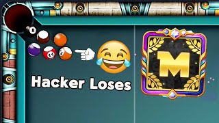 8 ball pool  Hacker Player Loses 🤣 Black Diamond Frame More than 50 Cue Level Max [upl. by Sorce]