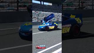 FABULOUS LIGHTNING MCQUEEN CARS 3 NASCAR RACE CHAIN CRASH [upl. by Annaihr]