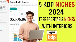 List of 5 profitable kdp niches in 2024  Kdp niche research [upl. by Enylecoj]