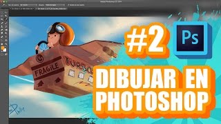 DIBUJAR EN PHOTOSHOP EP 2  CAPAS Y MODOS DE FUSIÓN  TUTORIAL ESPAÑOL [upl. by Lilli]