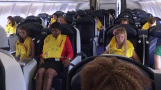 CABIN CREW TRAINING DITCHING  LONG FULL PREPARATION [upl. by Annahpos]