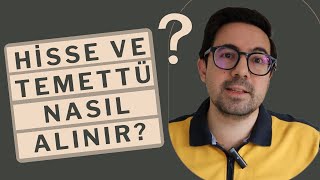 Hisse ve Temettü Nasıl Alınır [upl. by Pasco947]