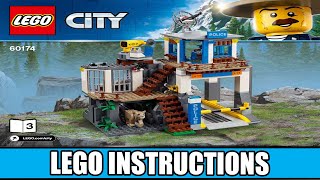 LEGO Instructions  City  60174  Mountain Police Headquarters Book 3 [upl. by Intosh]