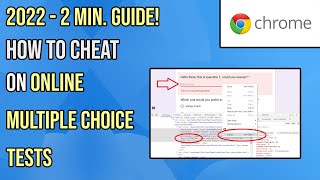 How To Cheat On Some Online Multiple Choice Tests [upl. by Dara468]