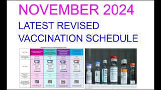 REVISED NATIONAL VACCINATION SCHEDULE NOVEMBER 2024 [upl. by Ellenhoj440]