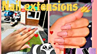 Polygel nail extensions at home💅❤️ amazon Polygel nail kit review for beginners [upl. by Dinse]