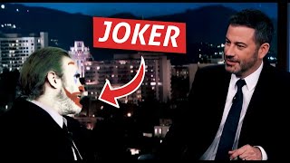 Joaquin Phoenix Jimmy Kimmel Awkward [upl. by Phyl]