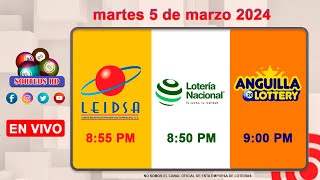 Lotería Nacional LEIDSA y Anguilla Lottery en Vivo 📺│martes 5 de marzo 2024  855 PM [upl. by Joerg797]