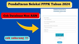 Cara Cek Data Non ASN di Database BKN [upl. by Lourdes461]