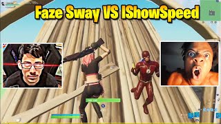 Faze Sway VS IShowSpeed 1v1 Buildfights [upl. by Irrac210]