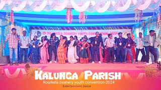 Kalunga parish  Entertainment Dance  Rourkela deanery youth convention 2024 Atkantapali Parish [upl. by Annavas]