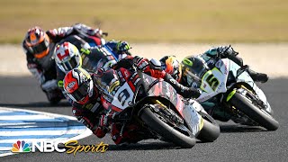 World Superbike Australia  Superpole Race 2  EXTENDED HIGHLIGHTS  22623  Motorsports on NBC [upl. by Jamie]